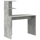 Bord Beton Grå 102 x 50 x 124 cm Konstrueret træ
