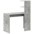 Bord Beton Grå 102 x 50 x 124 cm Konstrueret træ