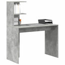 Bord Beton Grå 102 x 50 x 124 cm Konstrueret træ