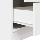 Highboard med skuffe Hvid 45,5 x 34 x 127 cm