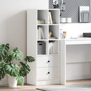Highboard med skuffe Hvid 45,5 x 34 x 127 cm