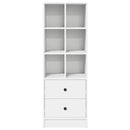 Highboard med skuffe Hvid 45,5 x 34 x 127 cm