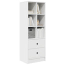 Highboard med skuffe Hvid 45,5 x 34 x 127 cm