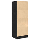 Highboard med skuffe Sort eg 45,5 x 34 x 127 cm