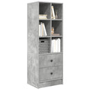 Highboard med skuffe Beton Grå 45,5 x 34 x 127 cm