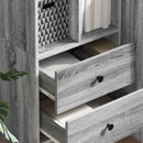Highboard med skuffe Grå Sonoma 45,5 x 34 x 127 cm
