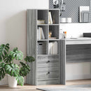 Highboard med skuffe Grå Sonoma 45,5 x 34 x 127 cm