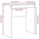 Bord Hvid 70 x 40 x 76 cm