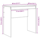 Bord Hvid 80 x 40 x 76 cm