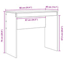 Bord Hvid 90 x 40 x 76 cm
