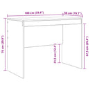 Bord Hvid 100 x 50 x 76 cm