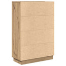 Bord Artisan Egetræ Konstrueret træ 71,5 x 31,5 x 106,5 cm