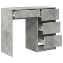 Bord Beton Grå Konstrueret træ 90 x 37.5 x 75 cm
