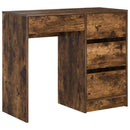 Bord Røget eg Konstrueret træ 90 x 37.5 x 75 cm