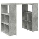 Bord Beton Grå Konstrueret træ 90 x 50 x 75 cm