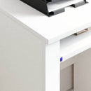 Skrivebord med Hjul Hvid Konstrueret træ 91 x 50 x 77 cm