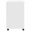 Skrivebord med Hjul Hvid Konstrueret træ 91 x 50 x 77 cm