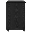 Skrivebord med Hjul Sort eg Konstrueret træ 91 x 50 x 77 cm