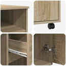 Skrivebord med Hjul Sonoma eg Konstrueret træ 91 x 50 x 77 cm