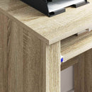 Skrivebord med Hjul Sonoma eg Konstrueret træ 91 x 50 x 77 cm