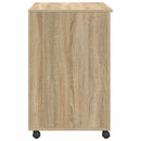 Skrivebord med Hjul Sonoma eg Konstrueret træ 91 x 50 x 77 cm