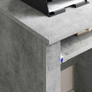 Skrivebord med Hjul Beton Grå Konstrueret træ 91 x 50 x 77 cm
