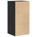 Sideboard med skuffe Sort eg 38 x 34 x 75 cm