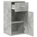 Sideboard med skuffe Beton Grå 38 x 34 x 75 cm
