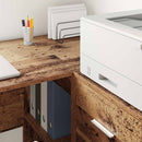 Sideboard med skuffe Gammelt træ 38 x 34 x 75 cm
