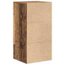 Sideboard med skuffe Gammelt træ 38 x 34 x 75 cm