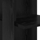Hjørneskrivebord Sort eg Konstrueret træ 140 x 113,5 x 75 cm