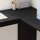 Hjørneskrivebord Sort eg Konstrueret træ 140 x 113,5 x 75 cm