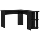 Hjørneskrivebord Sort eg Konstrueret træ 140 x 113,5 x 75 cm