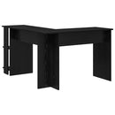 Hjørneskrivebord Sort eg Konstrueret træ 140 x 113,5 x 75 cm