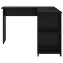 Hjørneskrivebord Sort eg Konstrueret træ 140 x 113,5 x 75 cm