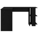 Hjørneskrivebord Sort eg Konstrueret træ 140 x 113,5 x 75 cm