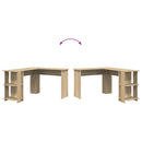Hjørneskrivebord Sonoma eg Konstrueret træ 140 x 113,5 x 75 cm