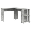 Hjørneskrivebord Beton Grå Konstrueret træ 140 x 113,5 x 75 cm