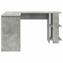 Hjørneskrivebord Beton Grå Konstrueret træ 140 x 113,5 x 75 cm