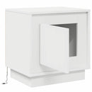 Natskab 2 pcs Hvid 44 x 34,5 x 45 cm Konstrueret træ