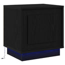 Natskab 2 pcs Sort 44 x 34,5 x 45 cm Konstrueret træ