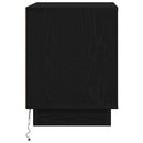 Natskab 2 pcs Sort 44 x 34,5 x 45 cm Konstrueret træ