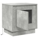 Natskab 2 pcs Beton Grå 44 x 34,5 x 45 cm Konstrueret træ