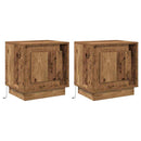 Natskab 2 pcs Gammelt træ 44 x 34,5 x 45 cm Konstrueret træ