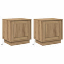 Natskab 2 pcs Artisan Egetræ 44 x 34,5 x 45 cm Konstrueret træ