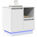Natskab 2 pcs Hvid 50 x 34,5 x 50 cm. Konstrueret træ