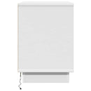 Natskab 2 pcs Hvid 50 x 34,5 x 50 cm. Konstrueret træ