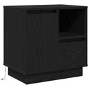 Natskab 2 pcs Sort eg 50 x 34,5 x 50 cm. Konstrueret træ