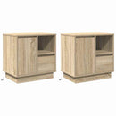 Natskab 2 pcs Sonoma eg 50 x 34,5 x 50 cm. Konstrueret træ