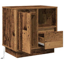 Natskab 2 pcs Gammelt træ 50 x 34,5 x 50 cm. Konstrueret træ